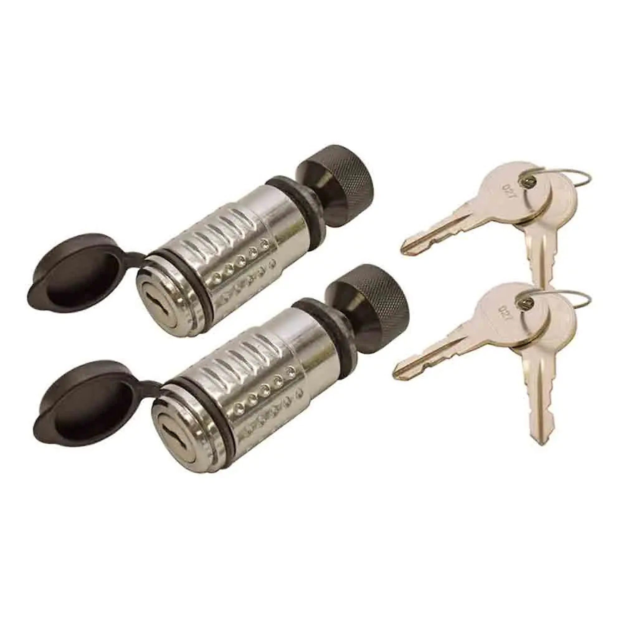 DeadBolt Adjustable Spare Tire Lock — 2-Pack, Keyed Alike, 1/2in. Pin Diameter, 3in. Length, Model# STL-100-KA2